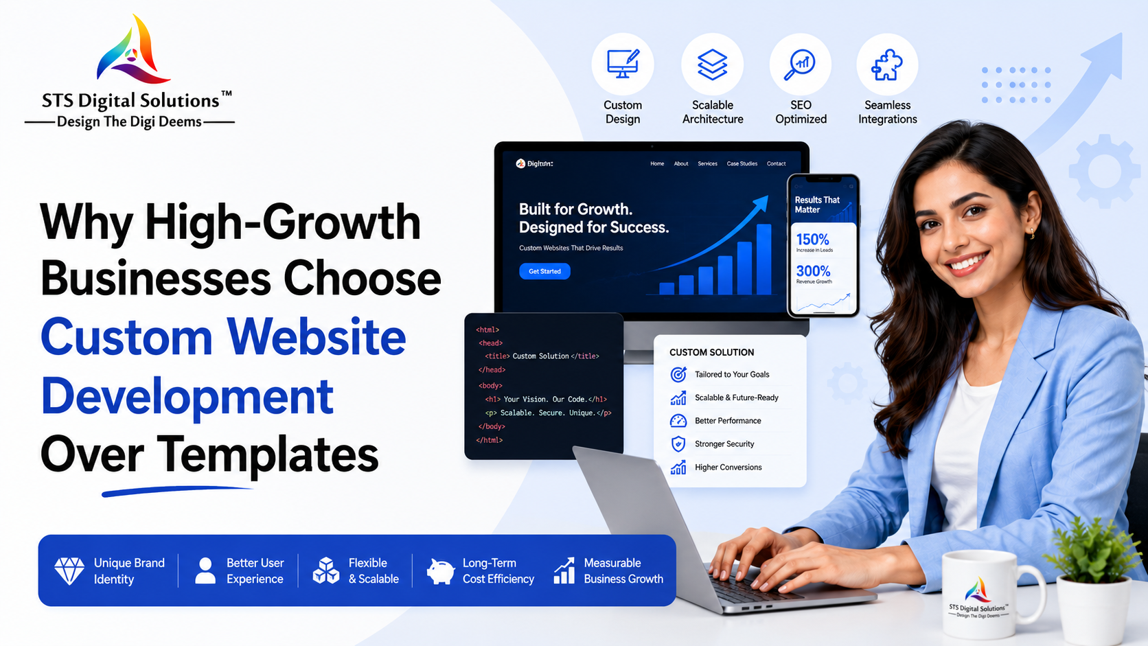 Why High-Growth Businesses Choose Custom Website Development Over Templates Why High-Growth Businesses Choose Custom Website Development Over Templates