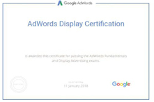 Display Advertising Certificate