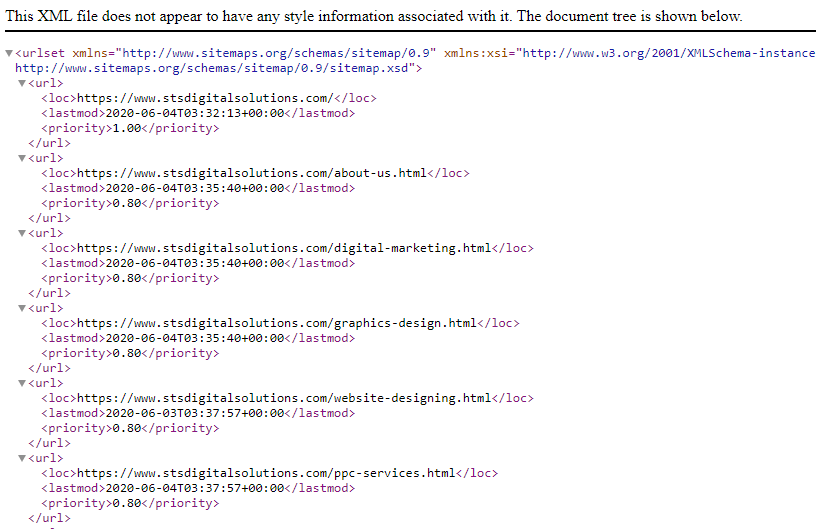 use sitemap.xml